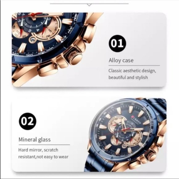 Men’s Quartz Stainless Steel Watch - Picture 5 of 8